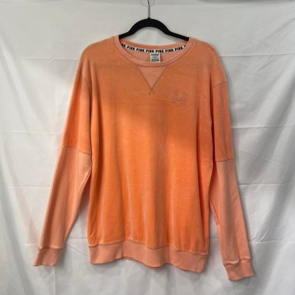 Victorias Secret PINK Velour Sweatshirt Sweater Womens Size Medium